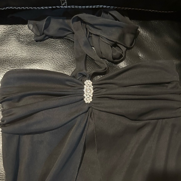 Women’s long black dress 7/8 - Picture 2 of 4
